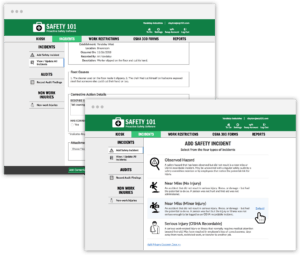Capture safety incidents, record safety investigations, assign corrective actions and audits to safety team members