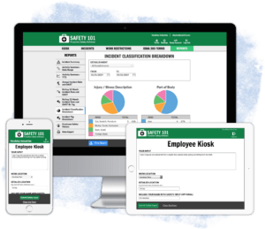 Safety 101 helps any company, college, university, government agency, city or any other organization proactively manage their safety program with workplace safety management system software